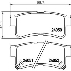 Sada brzdových platničiek kotúčovej brzdy HELLA 8DB 355 011-151