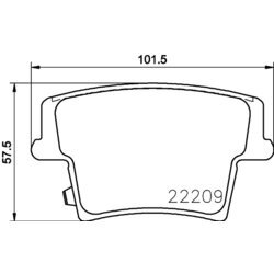 Sada brzdových platničiek kotúčovej brzdy HELLA 8DB 355 023-101