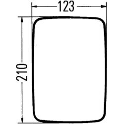 Vonkajšie spätné zrkadlo HELLA 8SB 501 346-032 - obr. 1