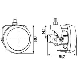 Hmlové svetlo HELLA 1N0 009 295-021 - obr. 2