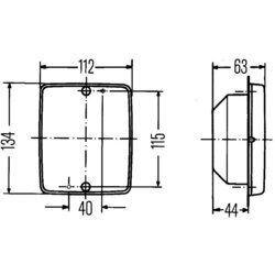 Smerové svetlo HELLA 2BA 003 236-321 - obr. 1