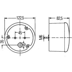 Smerové svetlo HELLA 2BA 964 169-507 - obr. 1