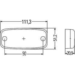 Koncové svetlo HELLA 2TM 345 600-317 - obr. 1