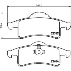 Sada brzdových platničiek kotúčovej brzdy HELLA 8DB 355 009-891