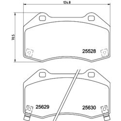 Sada brzdových platničiek kotúčovej brzdy HELLA 8DB 355 025-871