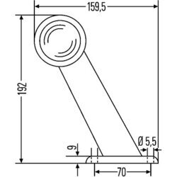 Obrysové svetlo HELLA 2XS 955 232-001 - obr. 2