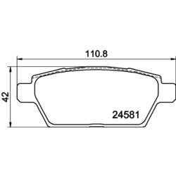 Sada brzdových platničiek kotúčovej brzdy HELLA 8DB 355 015-091