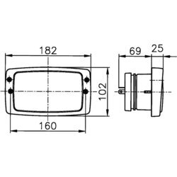 Hlavný svetlomet HELLA 1AB 006 213-017 - obr. 1