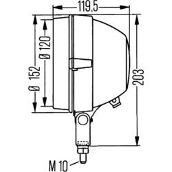 Pracovný svetlomet HELLA 1G3 005 760-211 - obr. 3