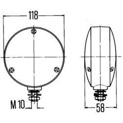 Smerové svetlo HELLA 2BA 003 022-001 - obr. 2