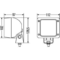 Cúvacie svetlo HELLA 2ZR 996 506-501 - obr. 2