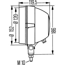 Hlavný svetlomet HELLA 1A3 005 760-507 - obr. 1