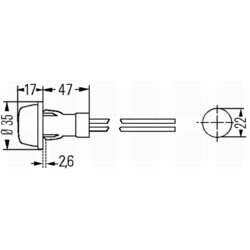 Polohové svetlo HELLA 2PF 003 563-151 - obr. 1