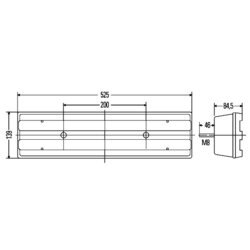 Zadné svetlo HELLA 2VD 007 500-091 - obr. 1