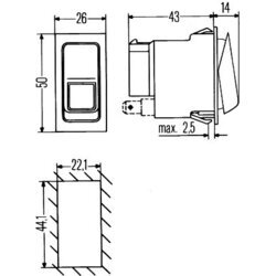 Spínač HELLA 6RH 007 832-341