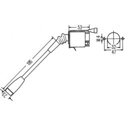 Spínač riadenia HELLA 6TA 003 394-001 - obr. 1