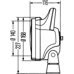 Pracovný svetlomet HELLA 1G4 003 470-001 - obr. 3