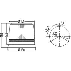 Kontrolka, Poznávacie svetlo HELLA 2RL 007 017-071 - obr. 1