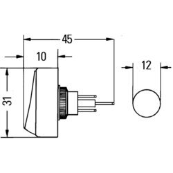 Spínač HELLA 6EH 007 946-011 - obr. 1