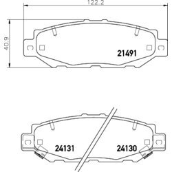 Sada brzdových platničiek kotúčovej brzdy HELLA 8DB 355 016-751