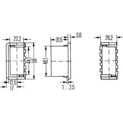 Uchytenie spínača HELLA 8HG 716 734-007 - obr. 1