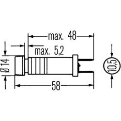 Kontrolné svetlo HELLA 2AA 003 257-042 - obr. 1