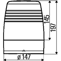 Výstražný otočný maják HELLA 2RL 008 966-001 - obr. 2