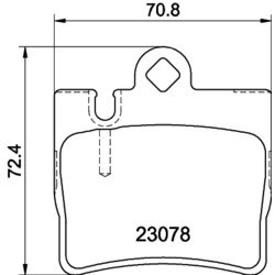 Sada brzdových platničiek kotúčovej brzdy HELLA 8DB 355 008-711