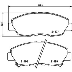 Sada brzdových platničiek kotúčovej brzdy HELLA 8DB 355 016-511