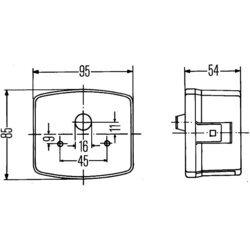 Zadné svetlo HELLA 2SD 003 182-067 - obr. 1