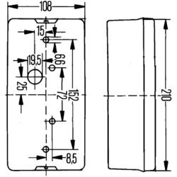 Zadné svetlo HELLA 2SD 006 040-147 - obr. 1