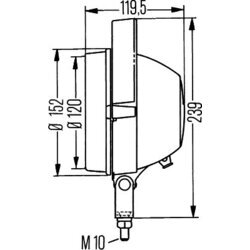 Pracovný svetlomet HELLA 1G3 005 760-001 - obr. 3