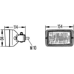 Pracovný svetlomet HELLA 1GA 006 875-001 - obr. 3