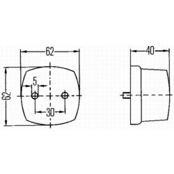 Polohové svetlo HELLA 2PF 003 057-041 - obr. 2