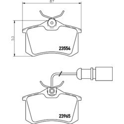 Sada brzdových platničiek kotúčovej brzdy HELLA 8DB 355 018-601