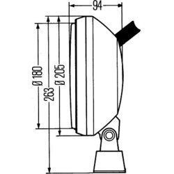 Pracovný svetlomet HELLA 1G8 002 340-001 - obr. 3