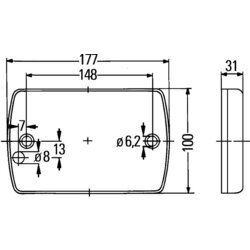 Smerové svetlo HELLA 2BA 980 607-201 - obr. 2