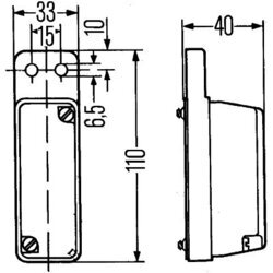 Obrysové svetlo HELLA 2XS 003 168-081 - obr. 1