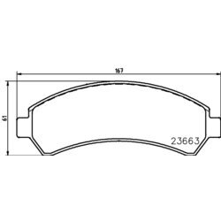 Sada brzdových platničiek kotúčovej brzdy HELLA 8DB 355 011-911