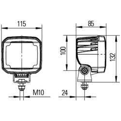 Pracovný svetlomet HELLA 1GA 995 606-011 - obr. 2