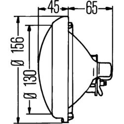 Hlavný svetlomet HELLA 1S3 001 440-001 - obr. 1