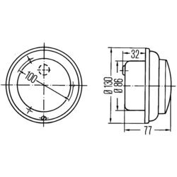 Smerové svetlo HELLA 2BA 001 240-301 - obr. 1