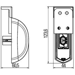 Obrysové svetlo HELLA 2XS 205 020-021 - obr. 1