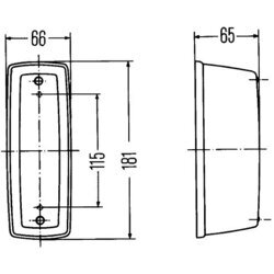 Smerové svetlo HELLA 2BA 001 221-031 - obr. 2