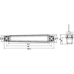 Smerové svetlo HELLA 2BA 012 846-037 - obr. 1