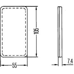 Odrazka HELLA 8RB 004 713-001 - obr. 1