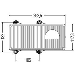 Hlavný svetlomet HELLA 1DL 005 600-137 - obr. 2