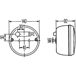 Smerové svetlo HELLA 2BA 001 423-087 - obr. 2