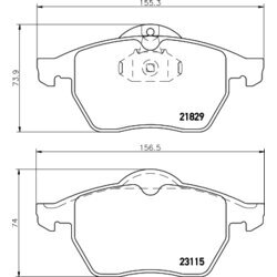 Sada brzdových platničiek kotúčovej brzdy HELLA 8DB 355 007-771