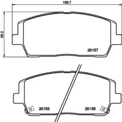 Sada brzdových platničiek kotúčovej brzdy HELLA 8DB 355 040-011